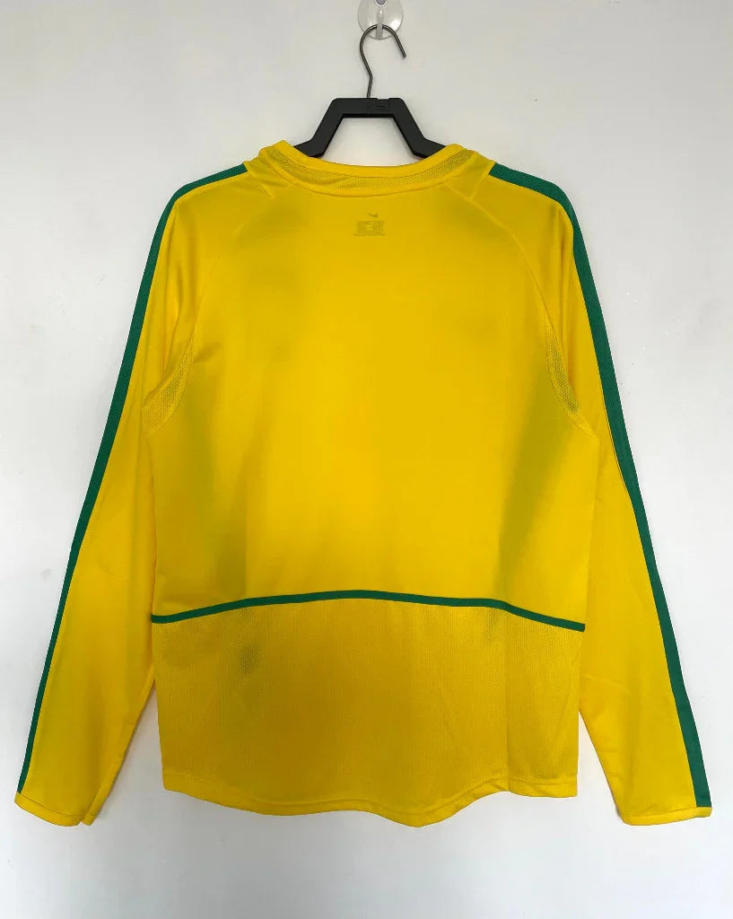 Brazil 2002 Vintage Retro Home Jersey