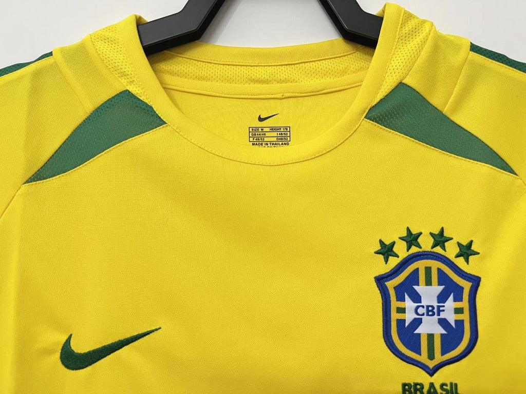 Brazil 2002 Vintage Retro Home Jersey