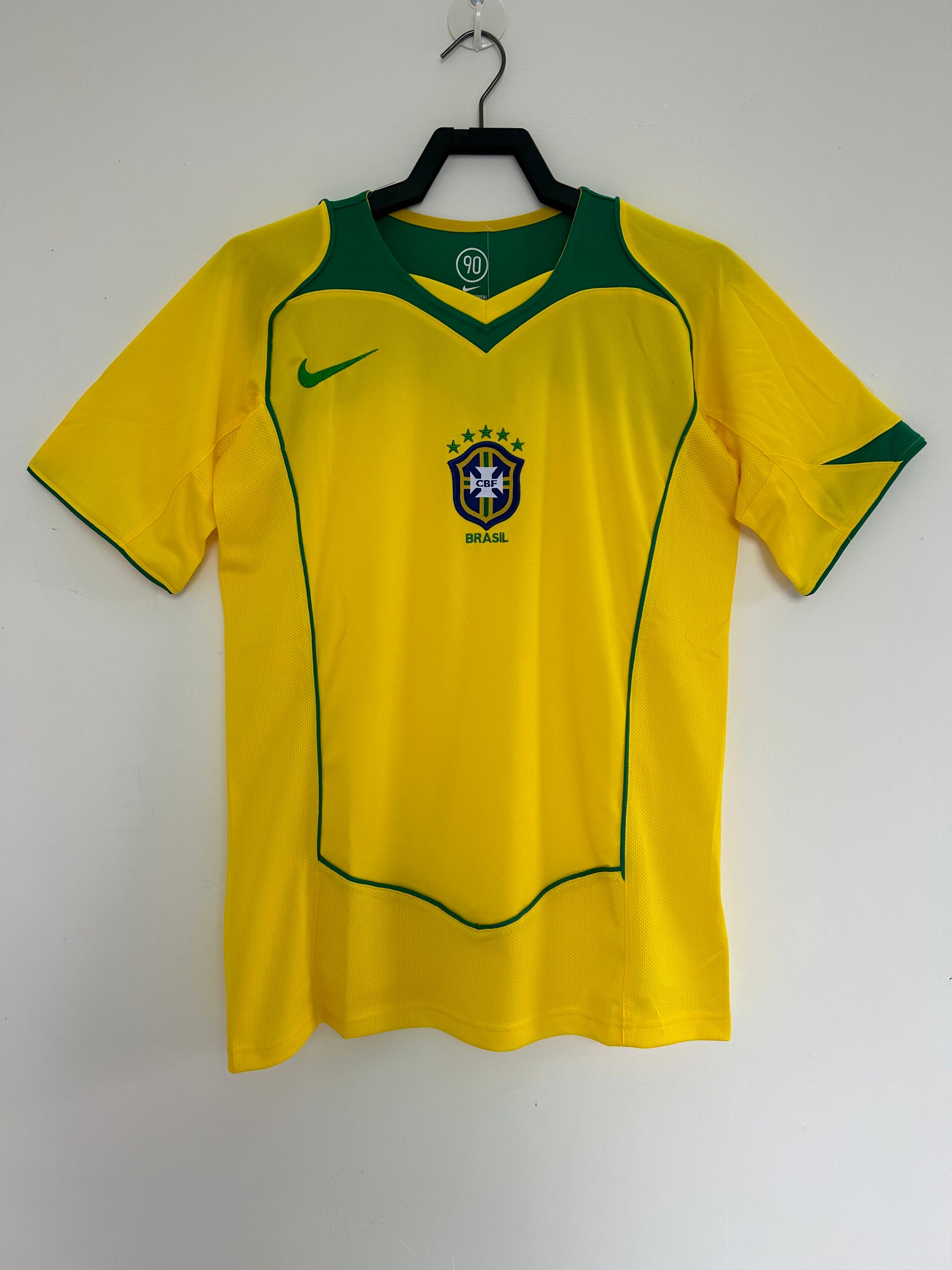 Brazil 2004 Vintage Retro Home Jersey