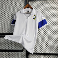 Brazil 2004 Vintage Retro White Away Jersey