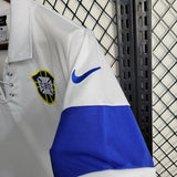 Brazil 2004 Vintage Retro White Away Jersey