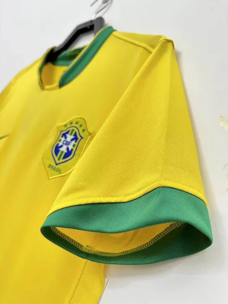 Brazil 2006 Vintage Retro Home Jersey