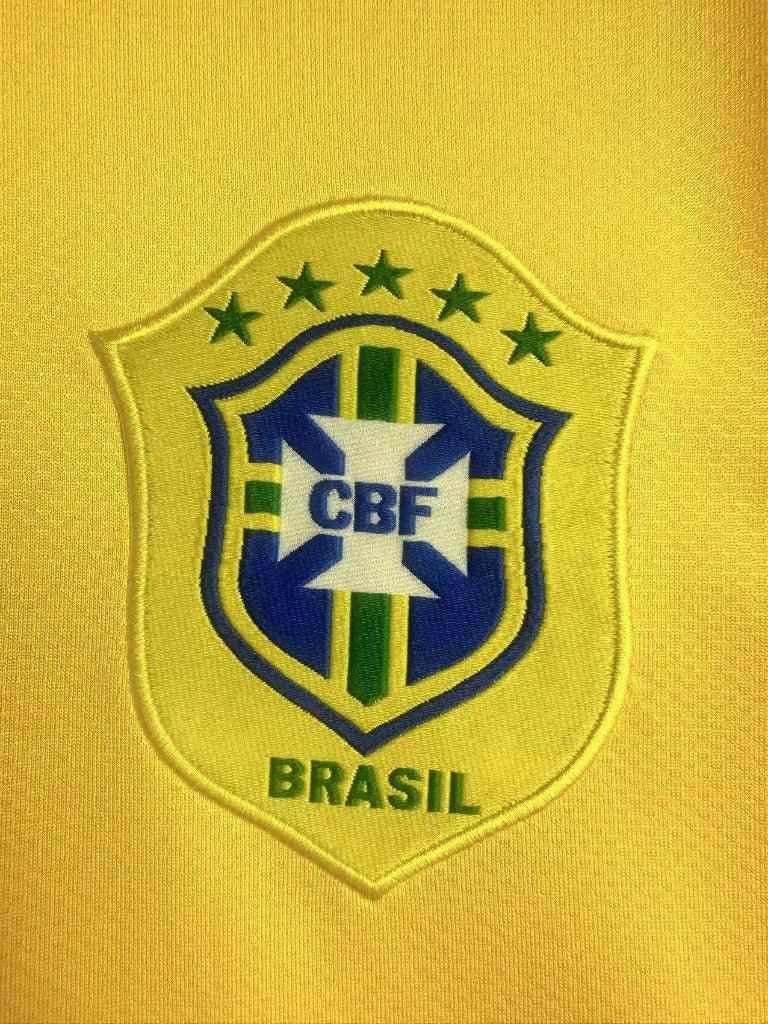 Brazil 2006 Vintage Retro Home Jersey