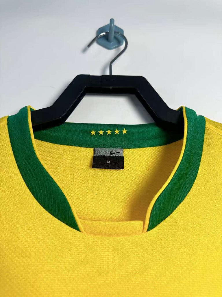 Brazil 2006 Vintage Retro Home Jersey