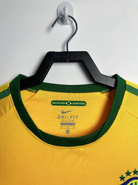 Brazil 2010 Vintage Retro Home Jersey