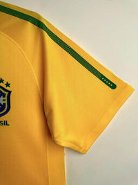 Brazil 2010 Vintage Retro Home Jersey