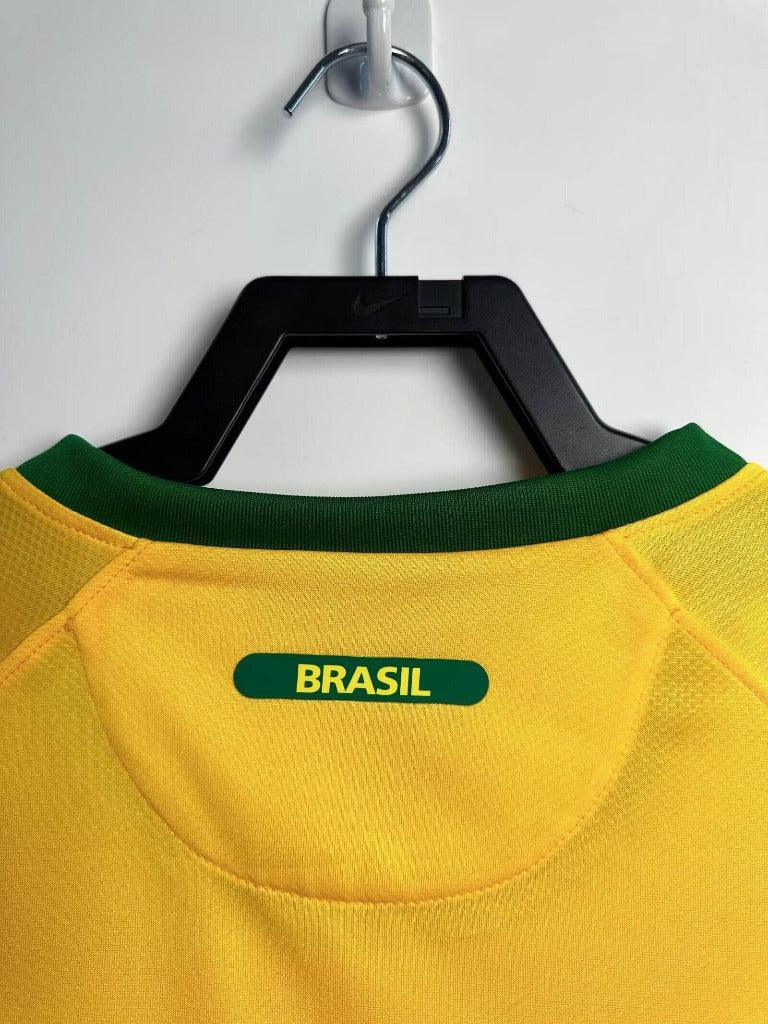 Brazil 2010 Vintage Retro Home Jersey