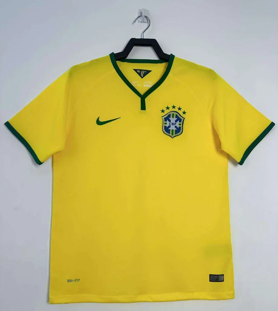 Brazil 2014 Vintage Retro Home Jersey