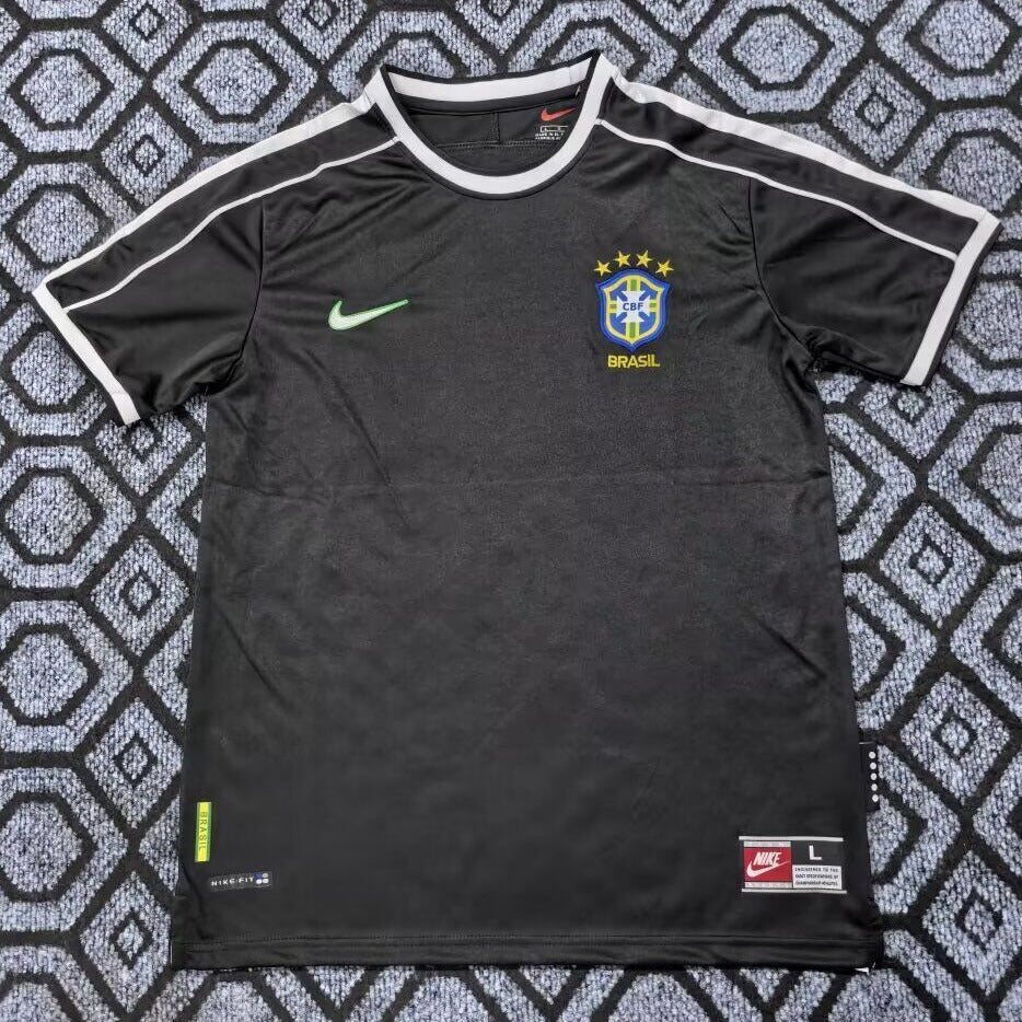 Brazil 2026 Black White Trim Goalkeeper Jersey