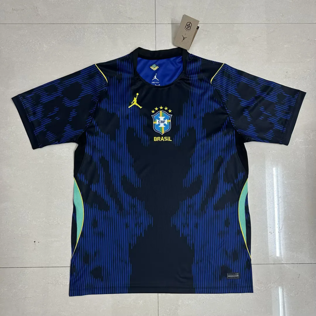 Brazil 2026 Blue/Black Away Jersey