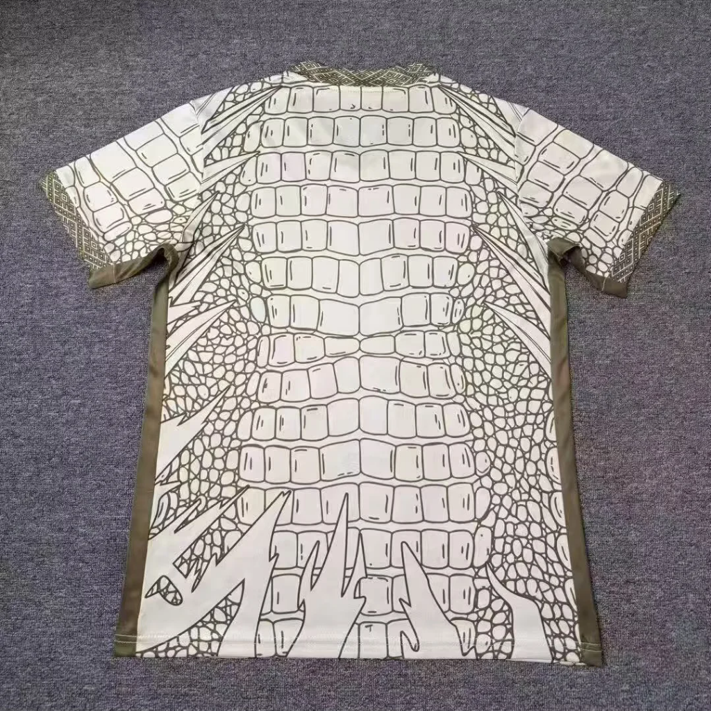 Brazil 2026 Cream/Metallic Gold Crocodile Graphic Special Version Jersey