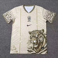 Brazil 2026 Cream/Metallic Gold Tiger Graphic Special Version Jersey
