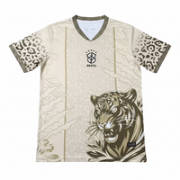 Brazil 2026 Cream/Metallic Gold Tiger Graphic Special Version Jersey