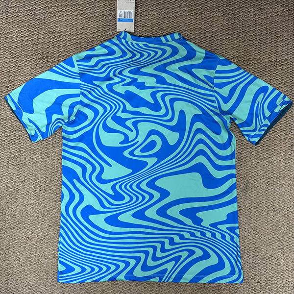 Brazil 2026 Green/Blue Camo Pre-Match Jersey