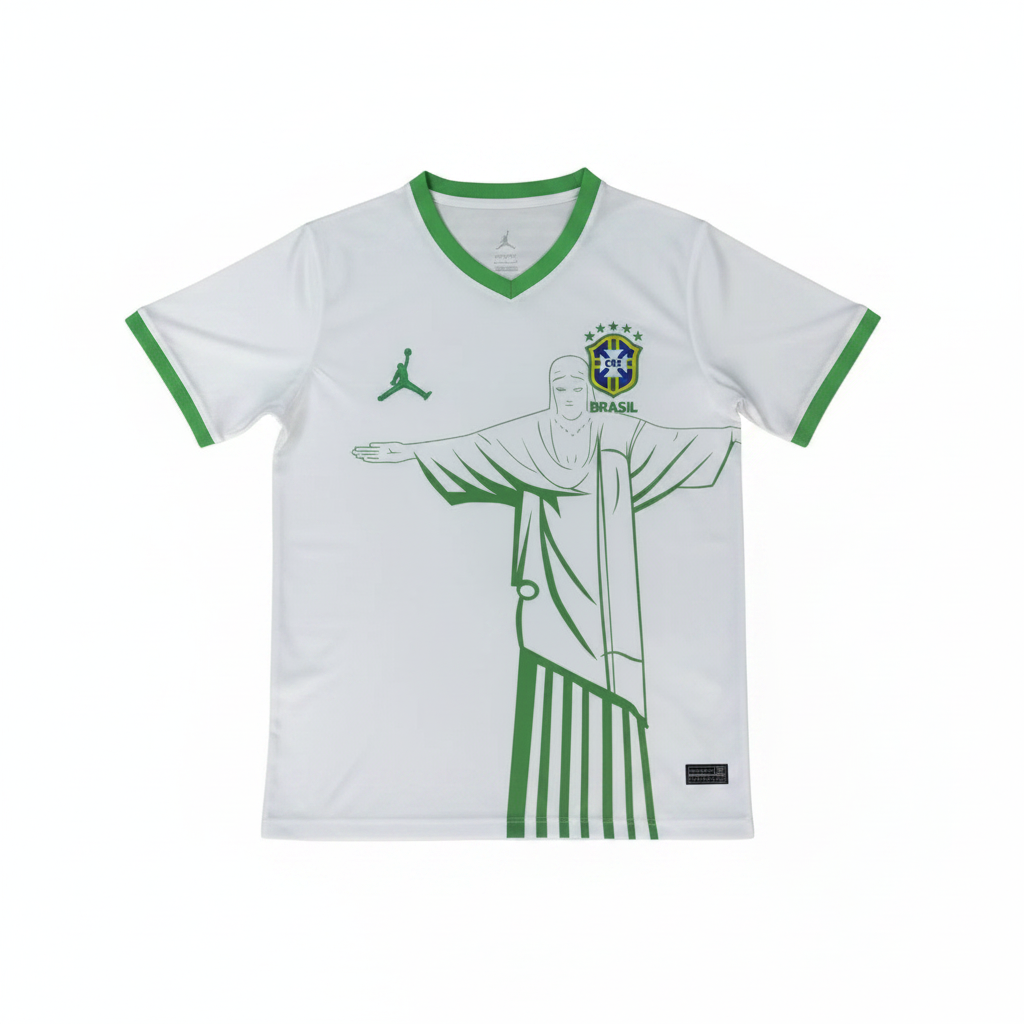 Brazil 2026 White/Green Trim Special Version Jersey