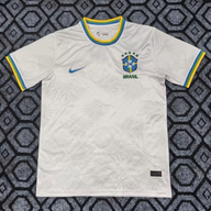 Brazil 2026 World Cup White/Blue/Yellow Trim Special Version Jersey