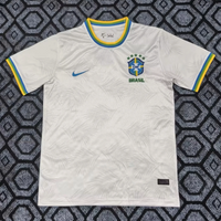 Brazil 2026 World Cup White/Blue/Yellow Trim Special Version Jersey
