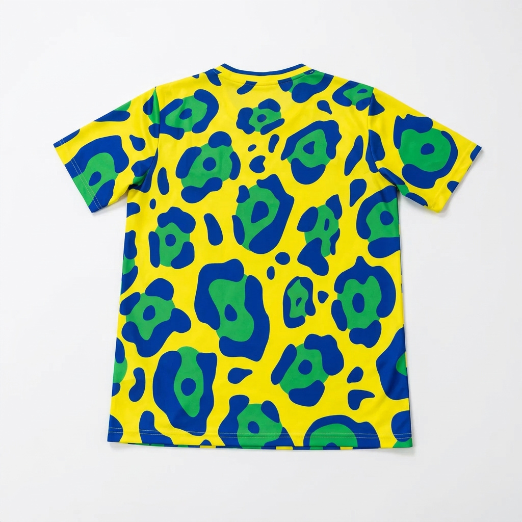 Brazil 2026 Yellow/Green/Blue Leopard/Jaguar Print Special Version Jersey