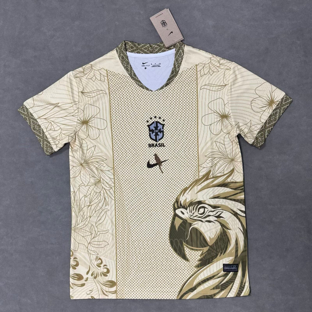 Brazil 25/26 Beige Parrot Special Jersey
