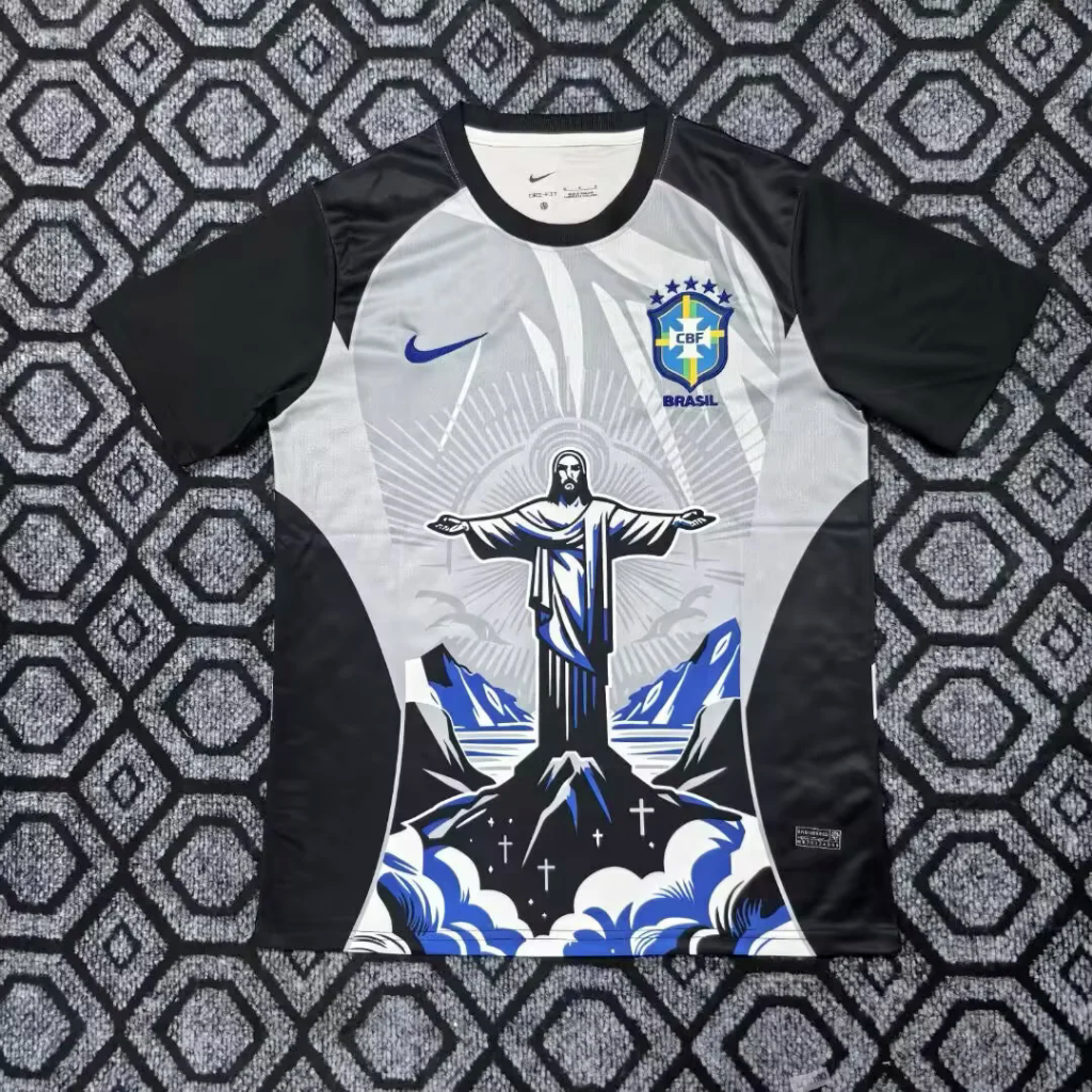 Brazil 25/26 Black/Grey Christ The Redeemer Special Version Jersey