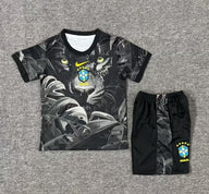 Brazil 25/26 Black Panther Special Kids Jersey Set