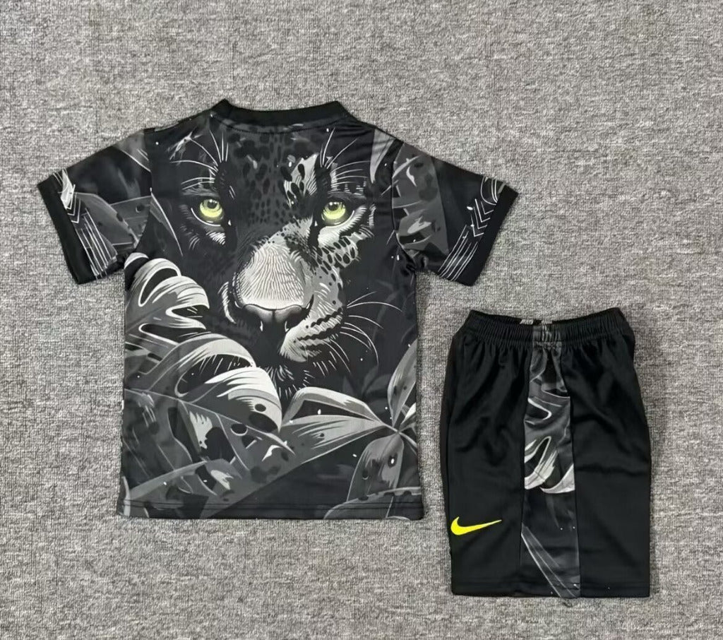 Brazil 25/26 Black Panther Special Kids Jersey Set