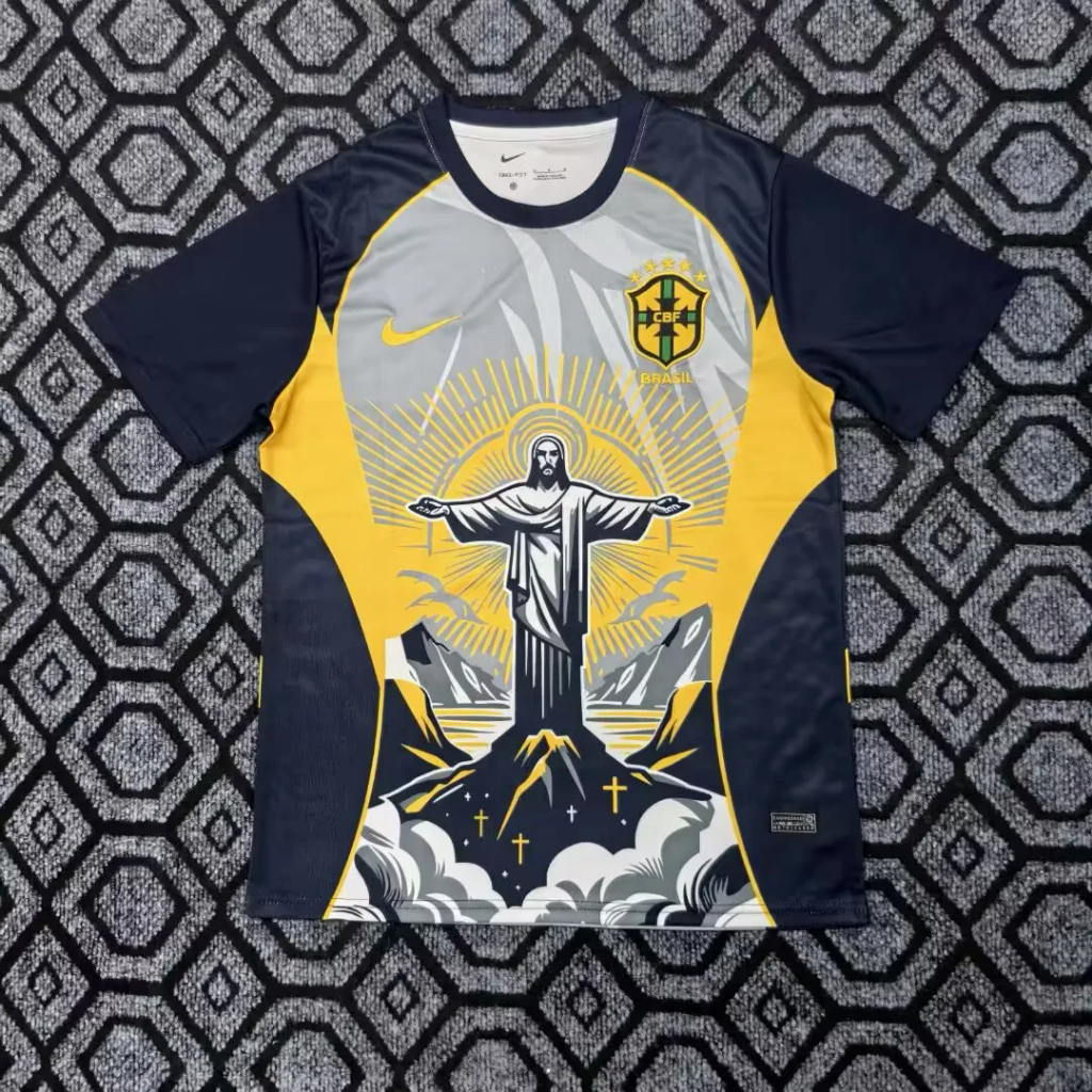 Brazil 25/26 Black/Yellow Christ The Redeemer Special Version Jersey