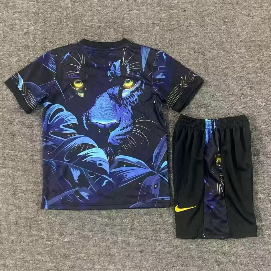 Brazil 25/26 Blue Panther Special Kids Jersey Set