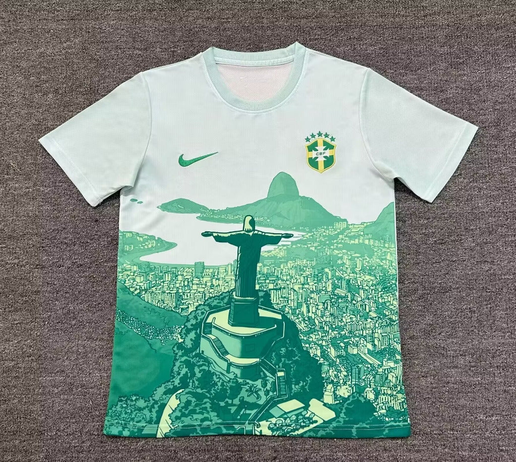 Brazil 25/26 Green/White Jesus Special Jersey