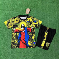 Brazil 25/26 Jesus the Redeemer Yellow Kids Jersey Set