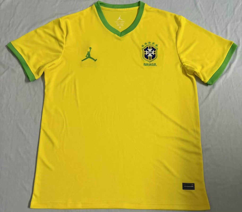Brazil 25/26 Jordan Yellow/Green Jersey