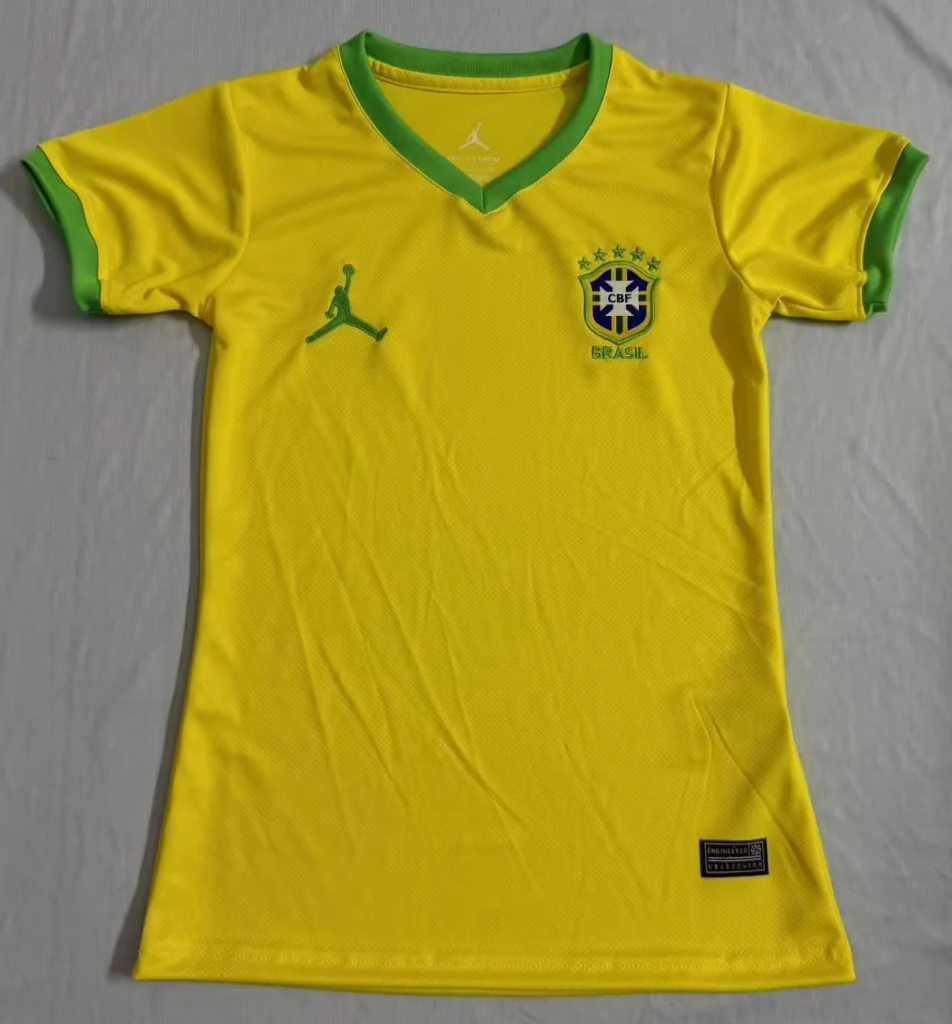 Brazil 25/26 Jordan Yellow/Green Women Jersey