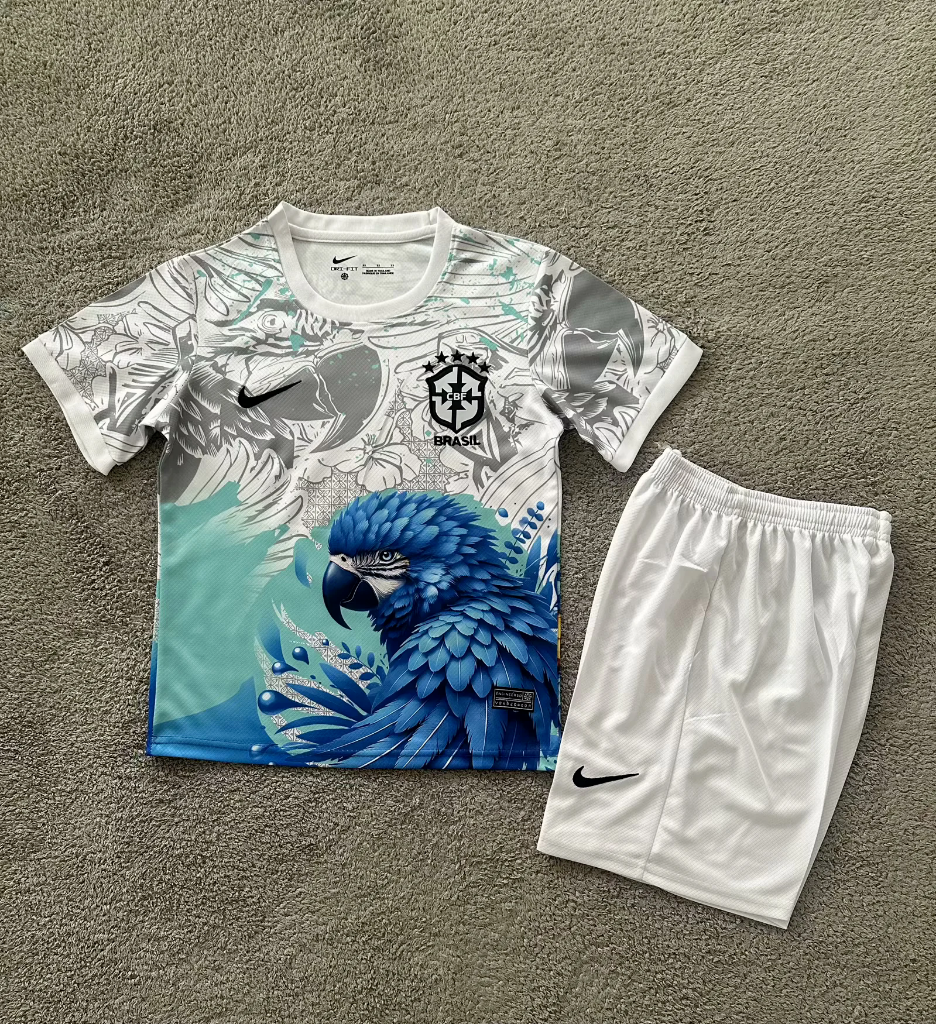 Brazil 25/26 Little Bird Special Version Kids Jersey Set