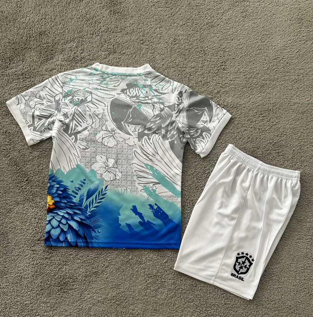 Brazil 25/26 Little Bird Special Version Kids Jersey Set