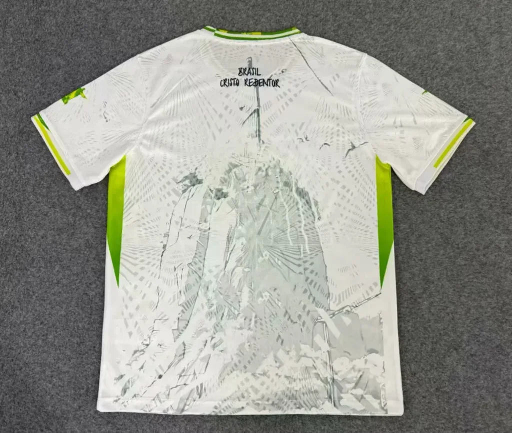 Brazil 25/26 White/Green Jesus Special Version Jersey