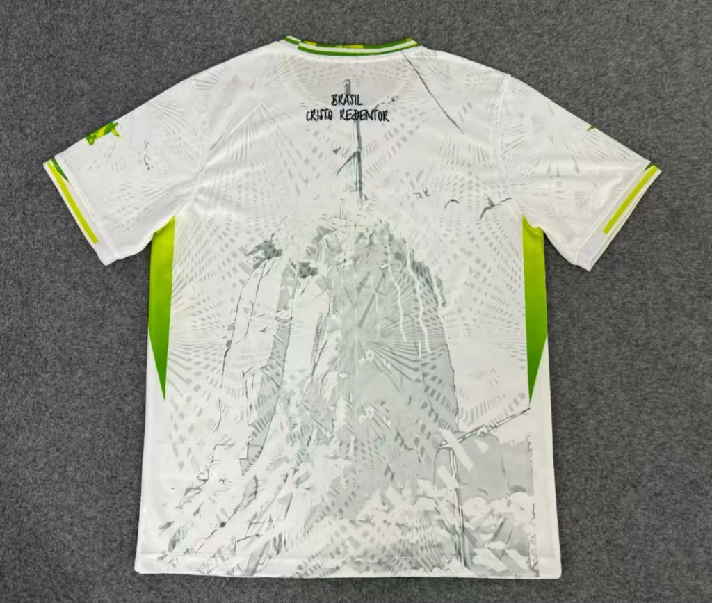 Brazil 25/26 White/Green Jesus Special Version Jersey