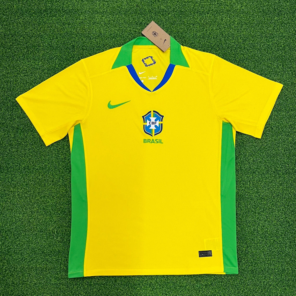 Brazil 25/26 Yellow/Green Home Jersey