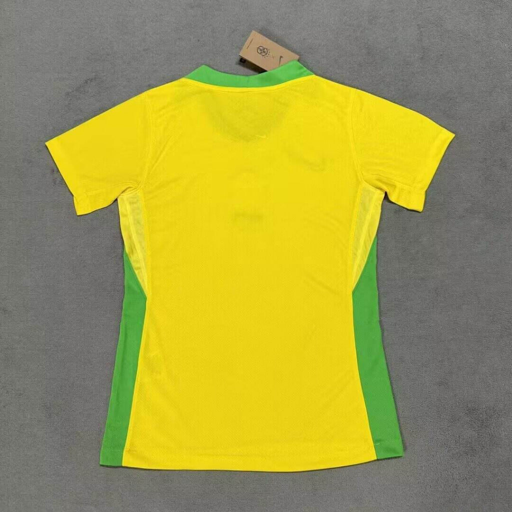 Brazil 25/26 Yellow/Green Home Women Jersey