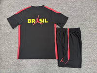 Brazil 26/27 Black/Red Training Kids Jersey Set