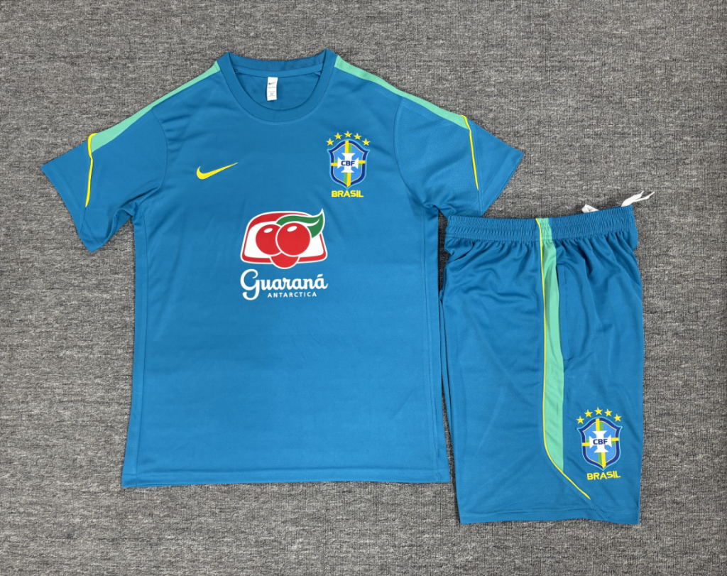 Brazil 26/27 Blue Training Kids Jersey Set