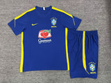 Brazil 26/27 Blue/Yellow Training Kids Jersey Set