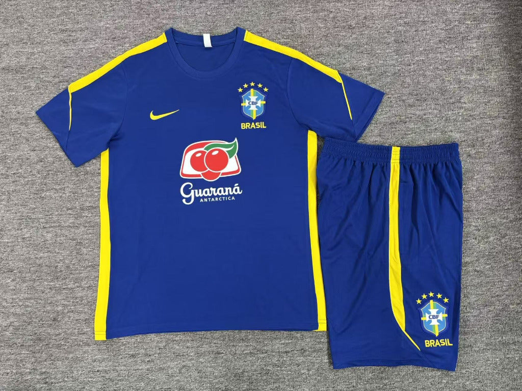 Brazil 26/27 Blue/Yellow Training Kids Jersey Set