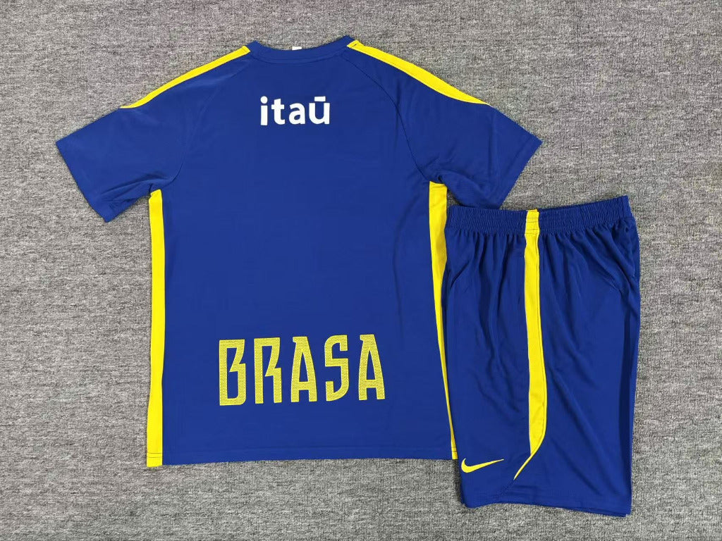 Brazil 26/27 Blue/Yellow Training Kids Jersey Set