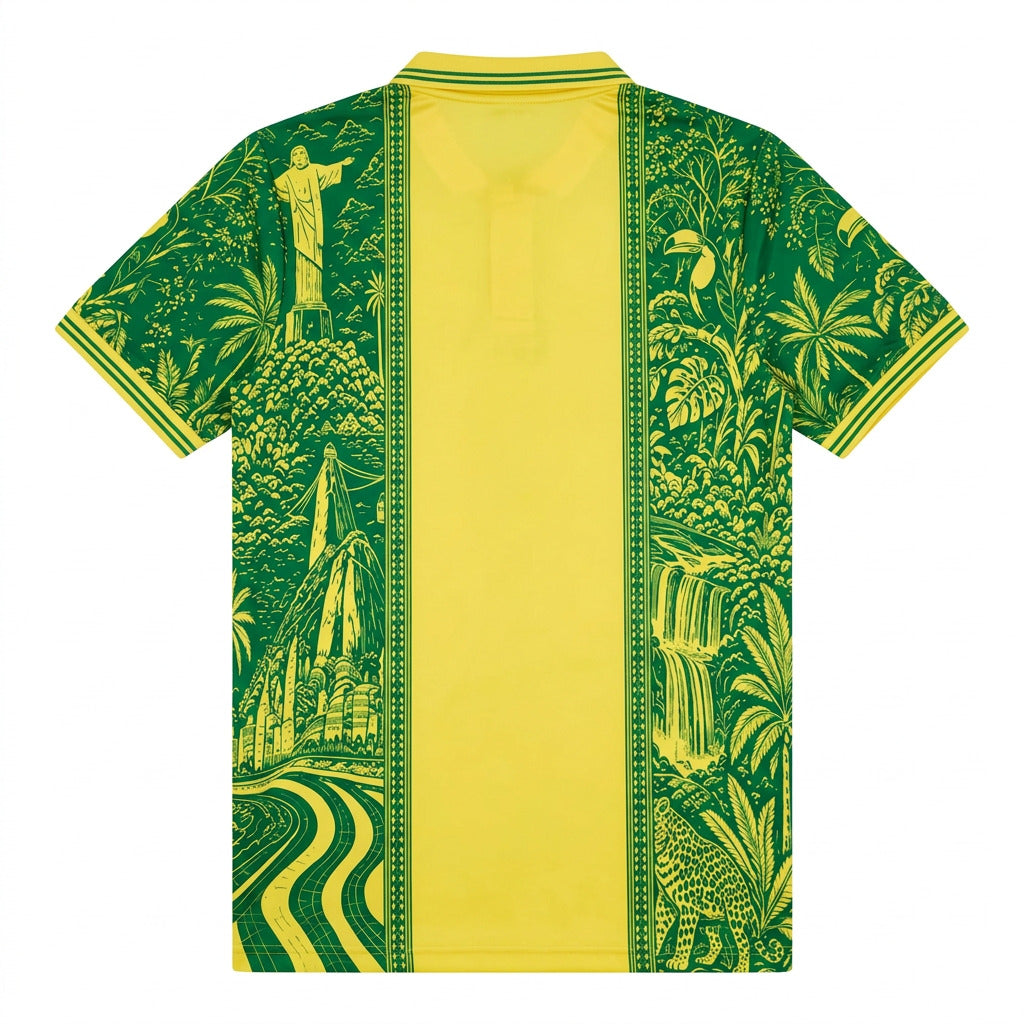 Brazil 26/27 Yellow/Green Special Edition Iconic Polo Shirt