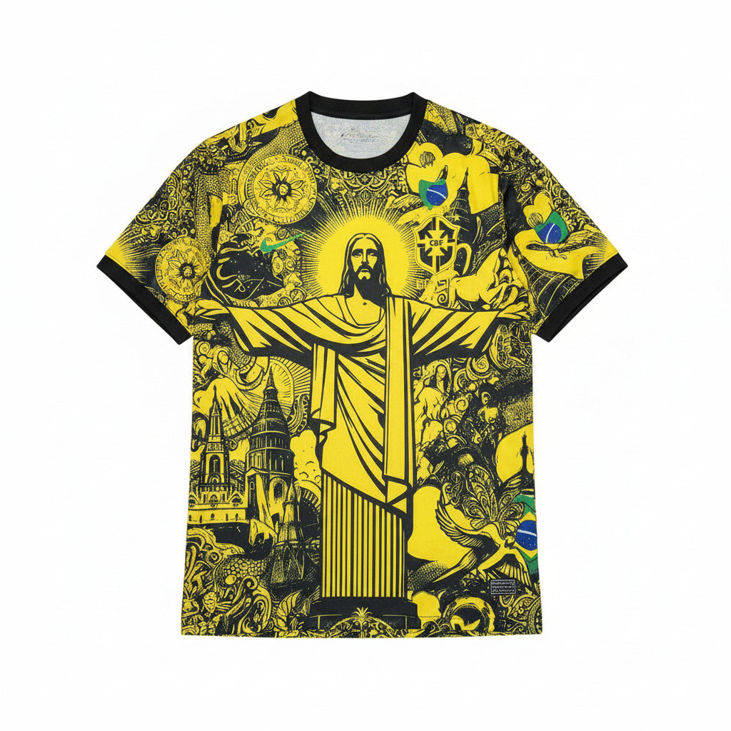 Brazil Special Concept Yellow Jersey "Christ The Redeemer" - Concept Kits
