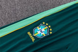 Brazilian 26/27 Dark Green with Yellow Trim Training Tracksuit Set