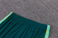 Brazilian 26/27 Dark Green with Yellow Trim Training Tracksuit Set