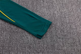 Brazilian 26/27 Dark Green with Yellow Trim Training Tracksuit Set