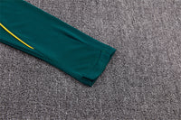 Brazilian 26/27 Dark Green with Yellow Trim Training Tracksuit Set