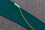 Brazilian 26/27 Dark Green with Yellow Trim Training Tracksuit Set